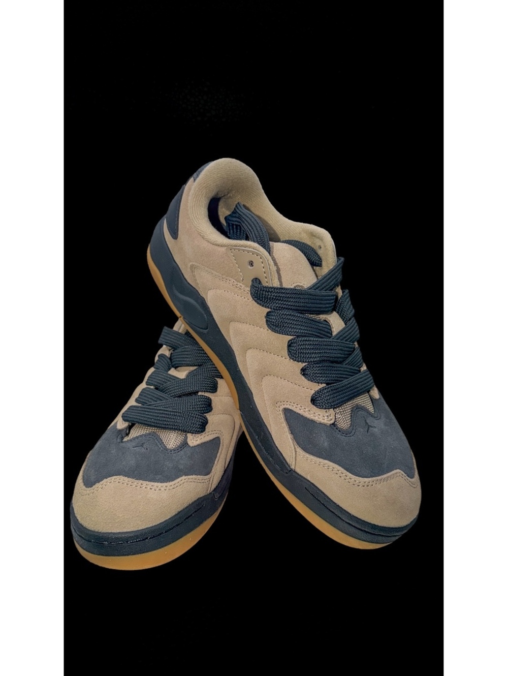 Jordan Flight Low Suede Sneakers in Beige and Navy